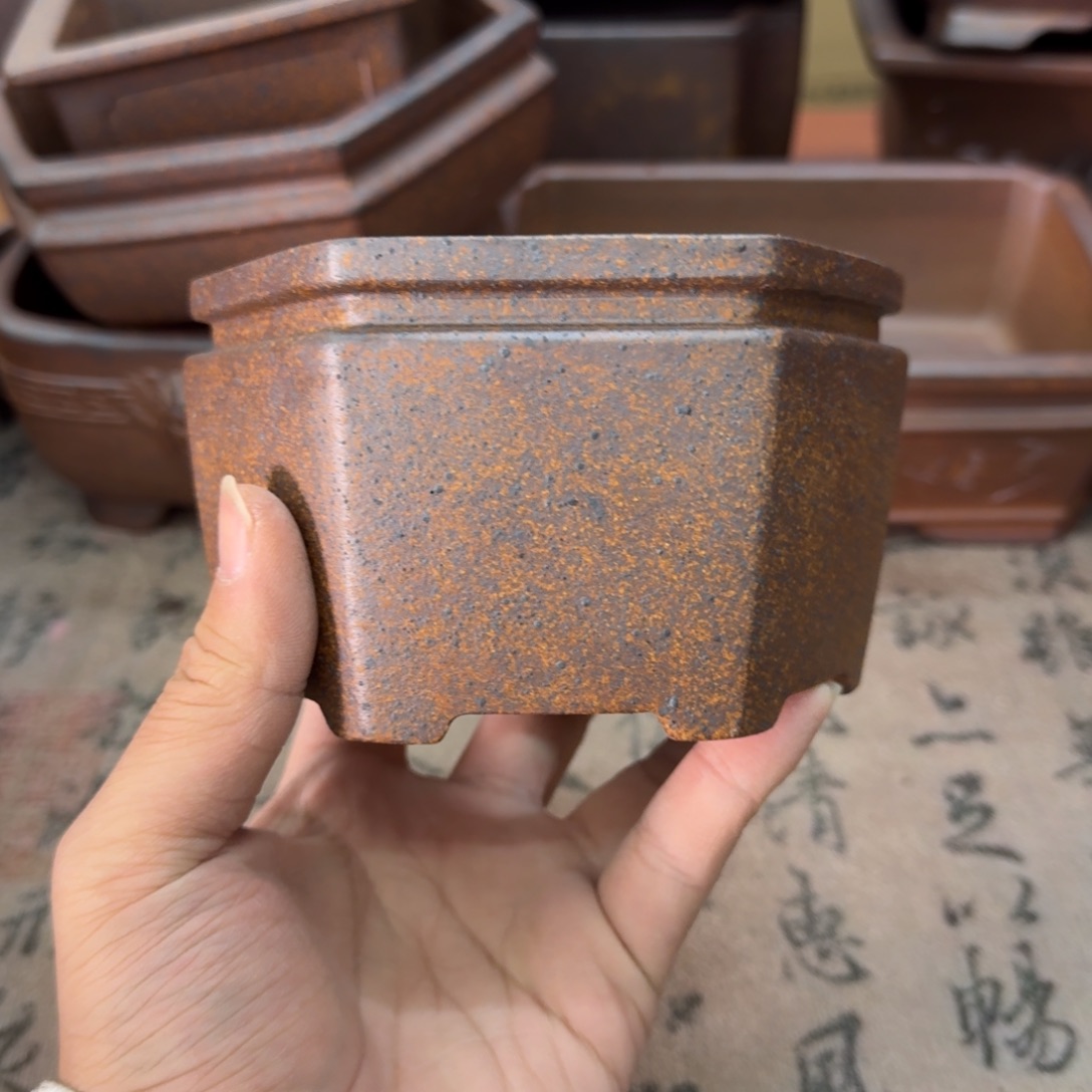 紫砂花盆48号宜兴紫砂正品10x6.8