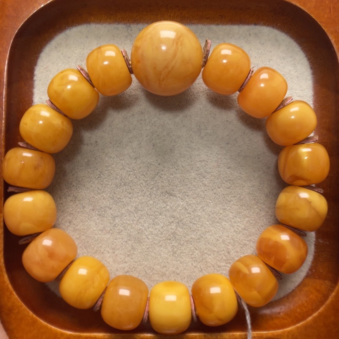蜜蜡未镶嵌手串蜜蜡