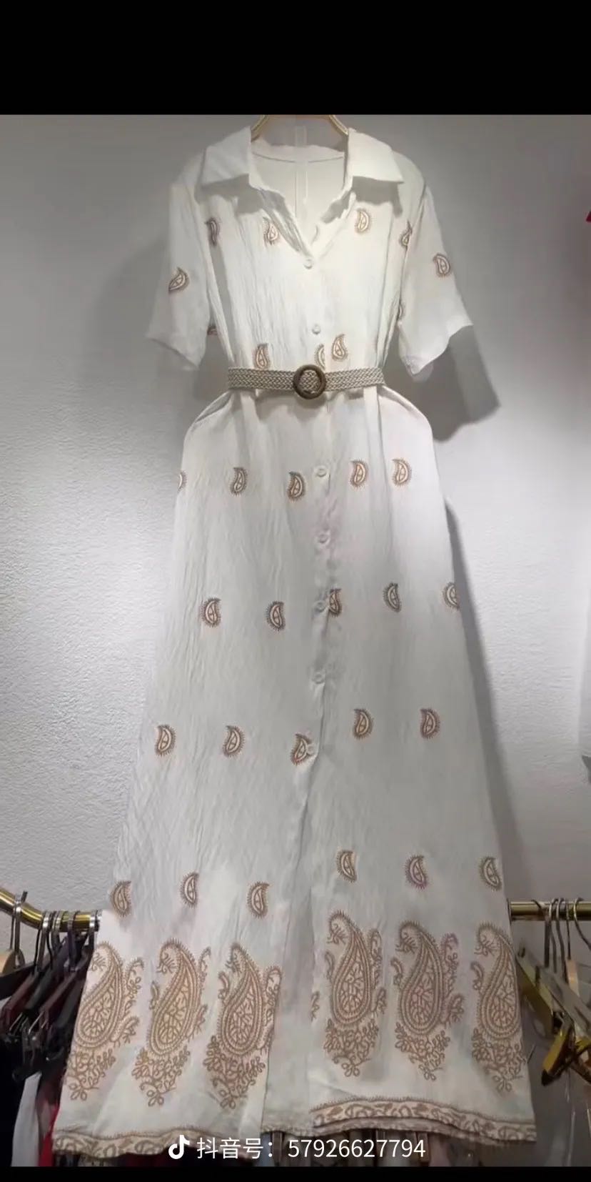 女士新款 yama 连衣裙子022 送腰带