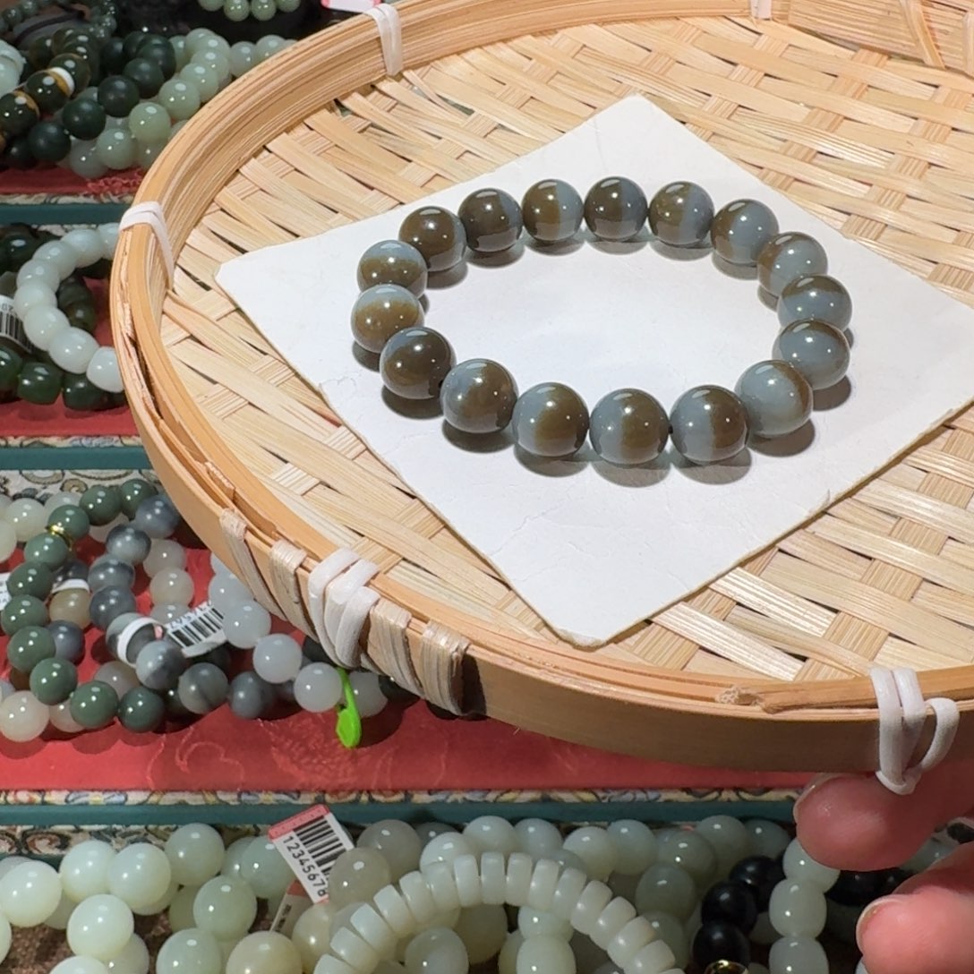 和田玉未镶嵌手链