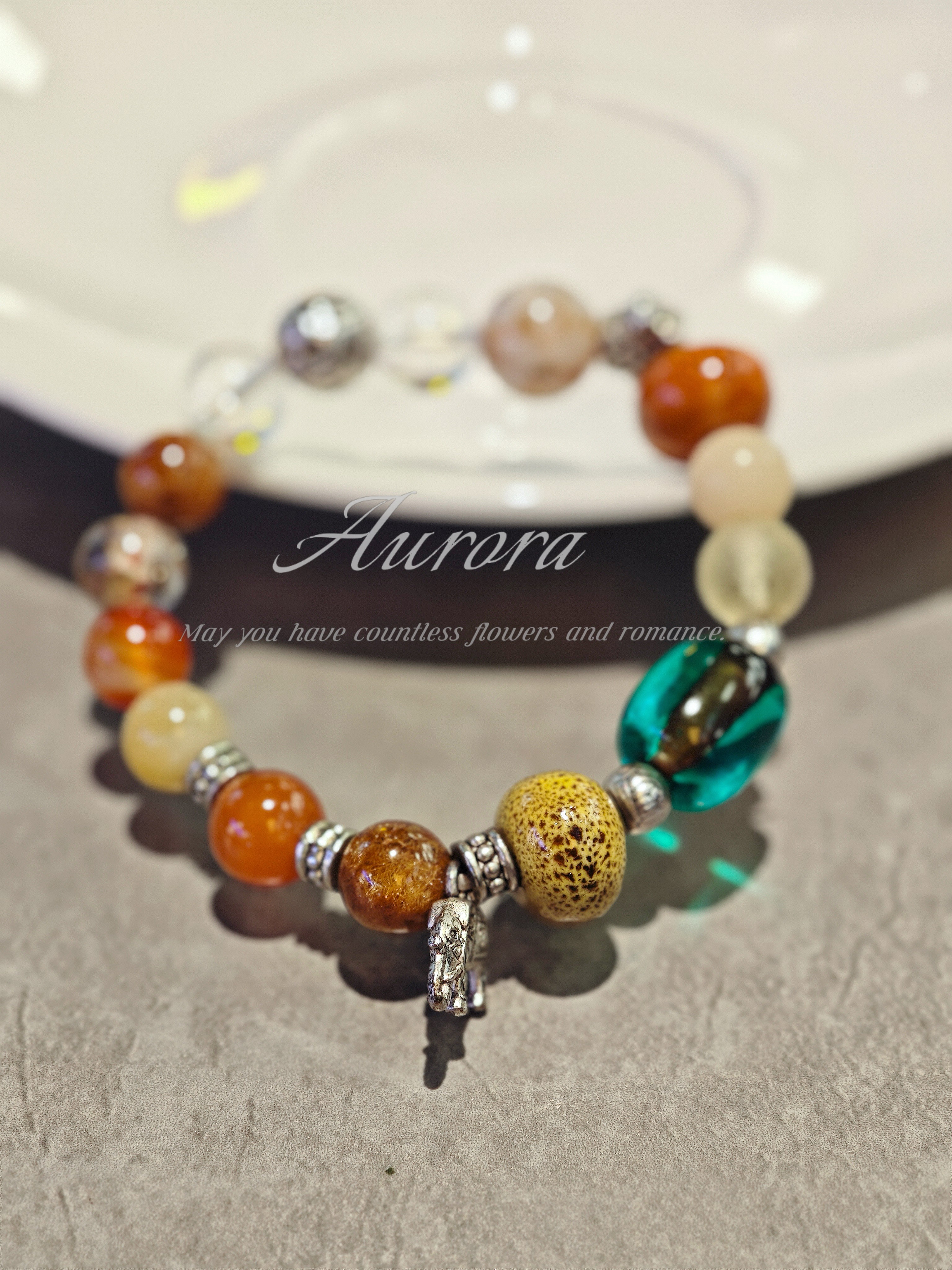 Aurora.Studio满发发晶玛瑙多宝手串藏式文玩小众冷门手链女