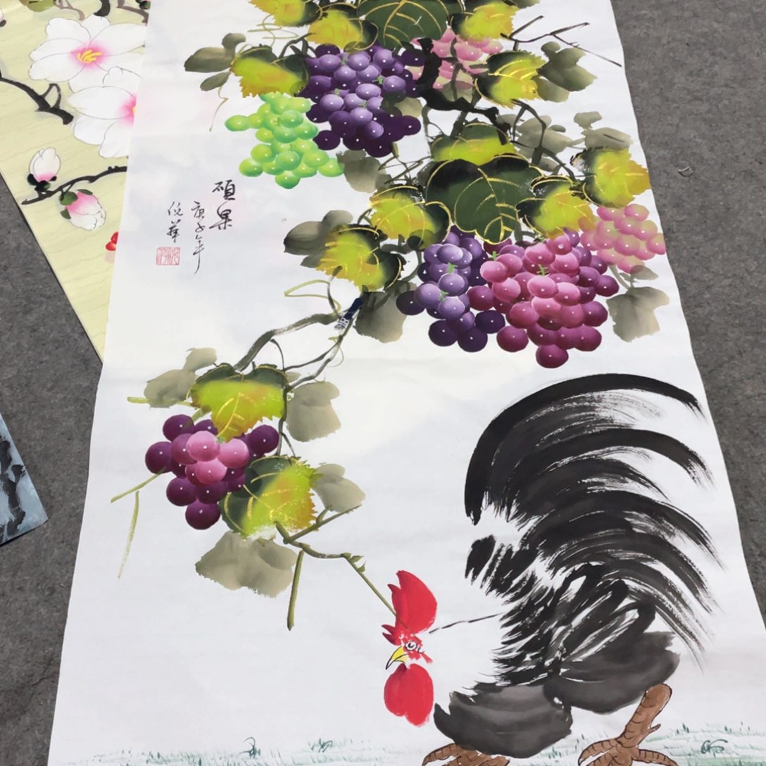 国画国画作品画心一张