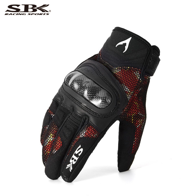 【瑕疵小码福利】AJ-1赠AJ-2摩托车手套夏透气防摔手套骑行机车