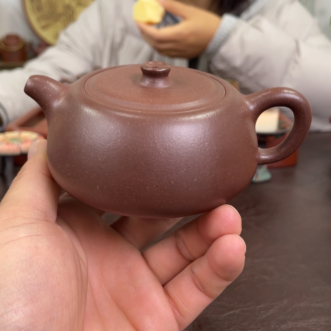 紫砂茶壶井栏紫泥