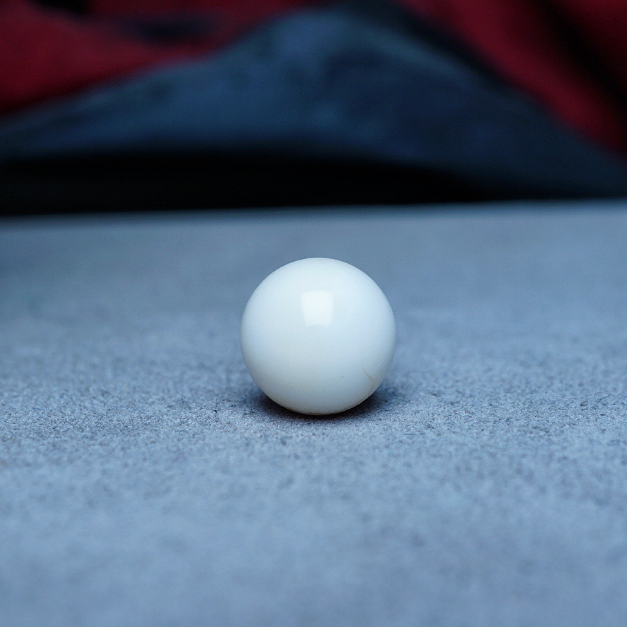 【段掌柜·12.1mm妖花漆瓷白瑕疵款】天然原矿琥珀蜜蜡圆珠