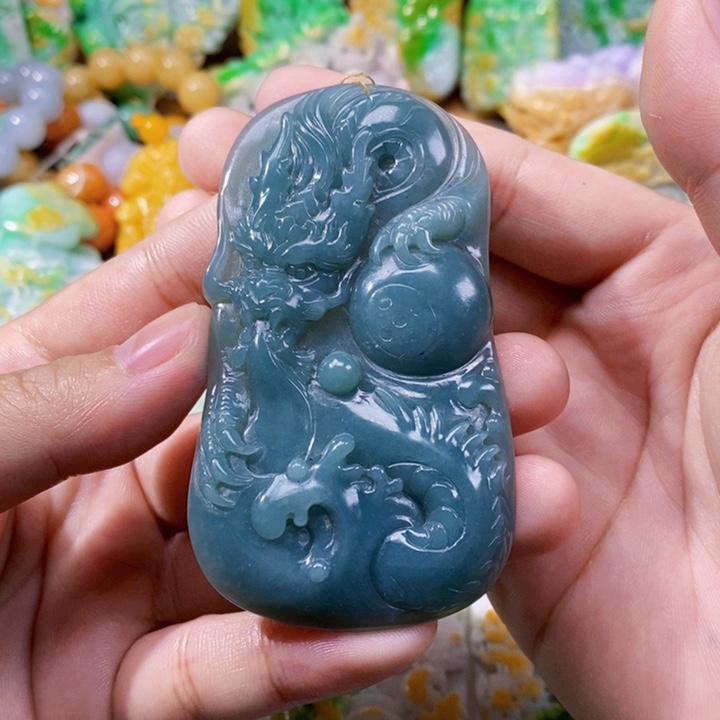 未镶嵌定制翡翠翡翠龙牌