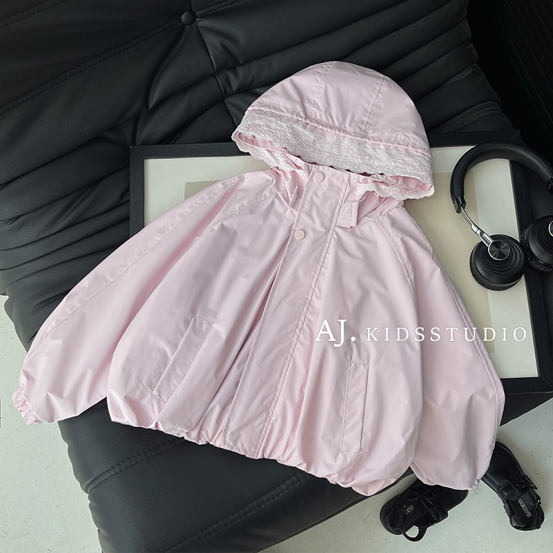 春秋装女童韩版时尚可爱风纯色休闲洋气外套MPG6821