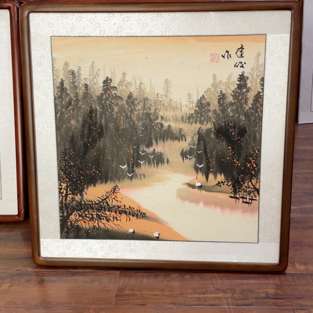 国画带框尺寸63*63厘米