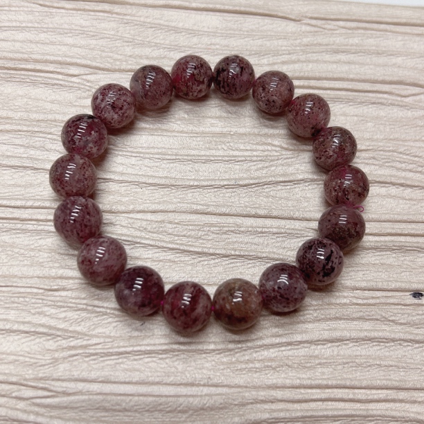 铜合金手链 11204 粉色。草莓。串。手链11mm左右