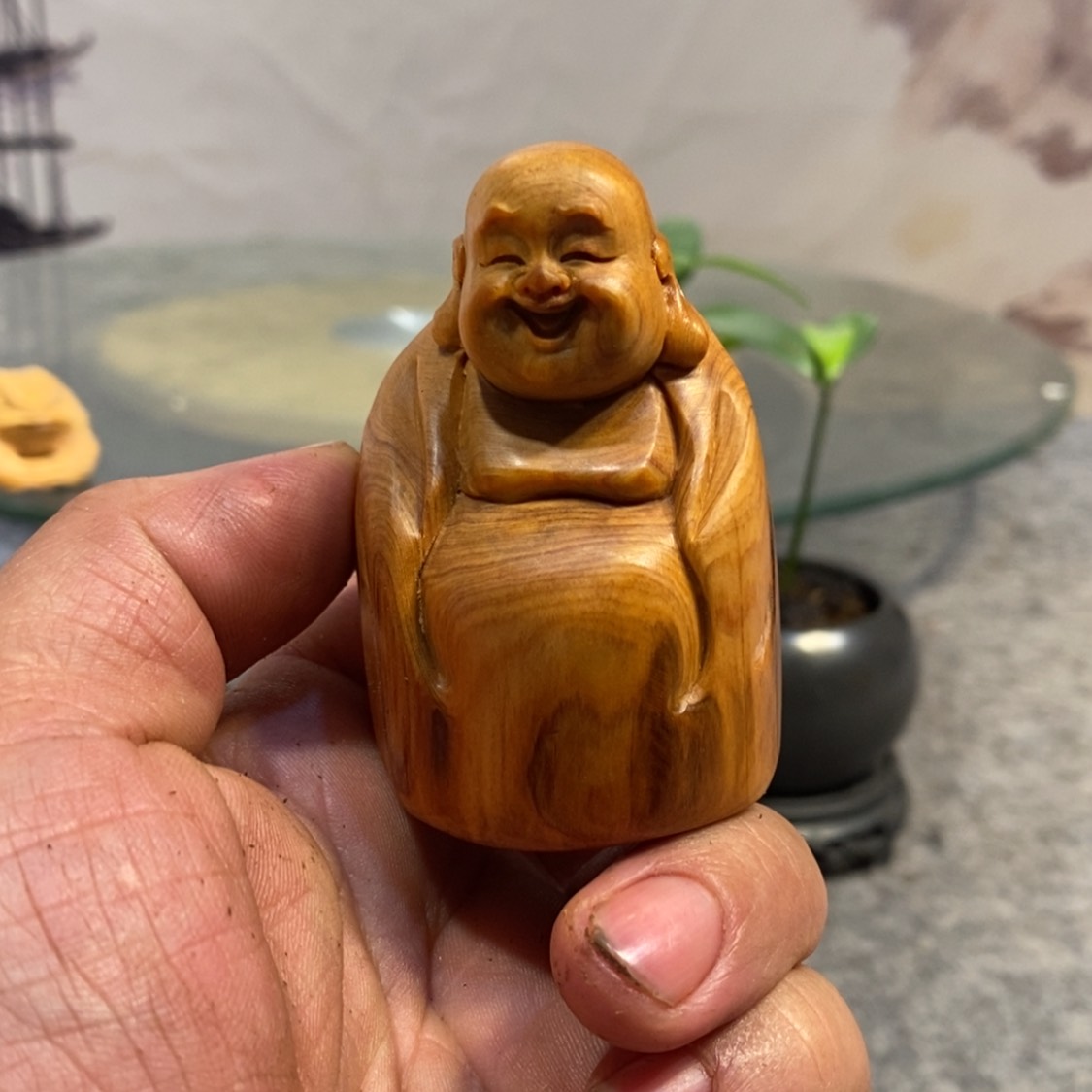 【闪购商品】柏木（崖柏）根雕木雕佛像工艺品摆件家居手把件