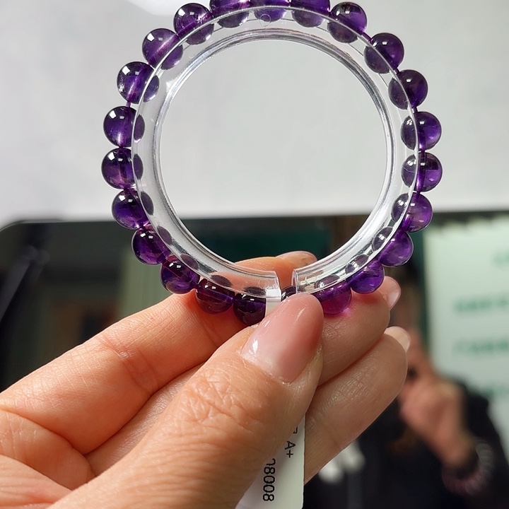 未镶嵌手串水晶紫晶8mm