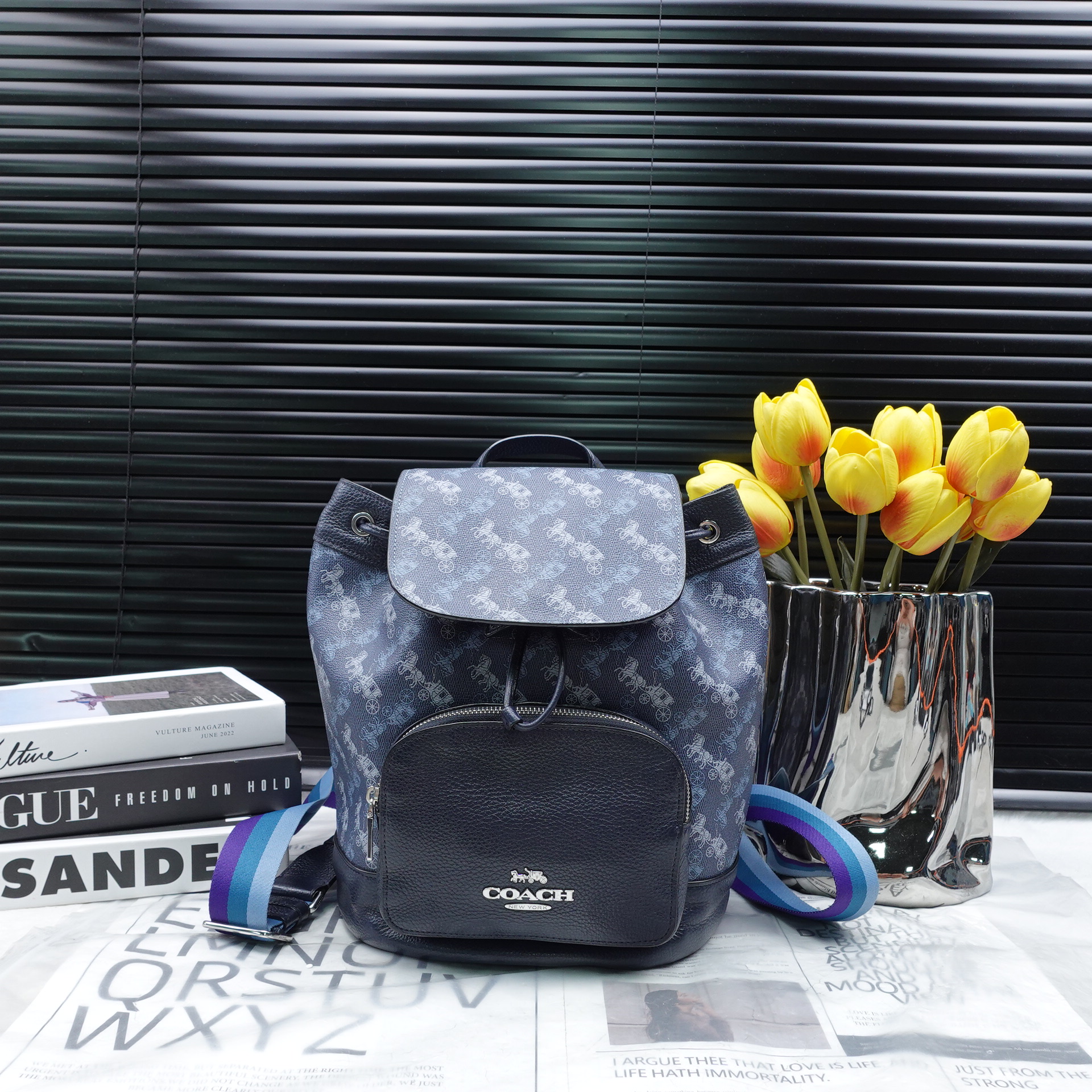 95新 COACH/蔻驰 双肩包/T10291639