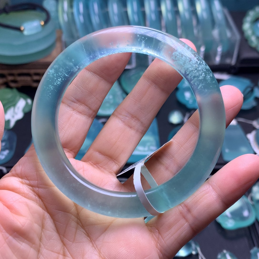 未镶嵌蛇纹石玉手镯58