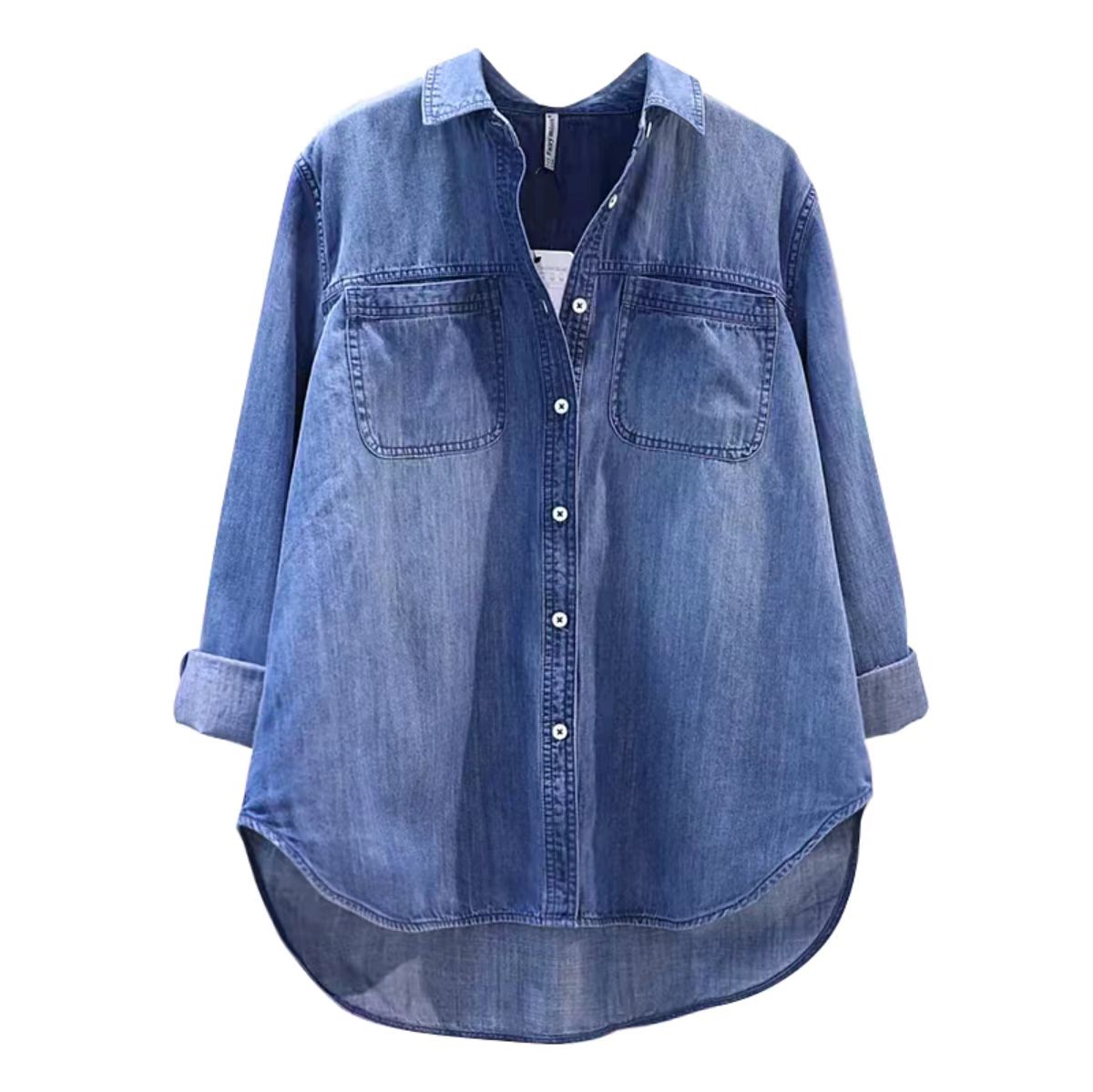  品质新款牛仔天丝衬衫83755