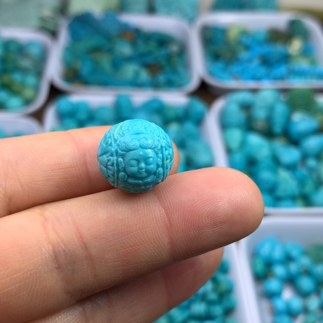 绿松石未镶嵌吊坠(不含链)