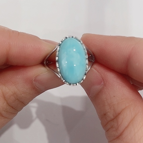 绿松石珠宝半成品银S925镶嵌