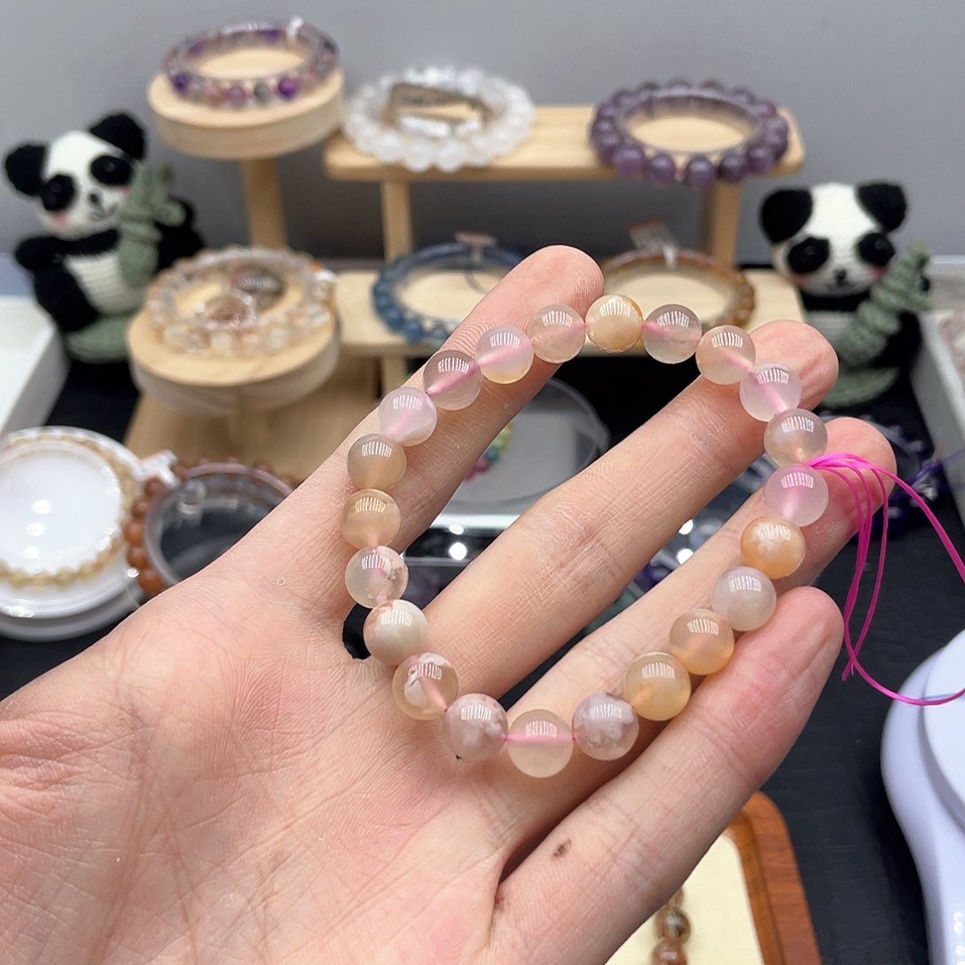 水晶手链未镶嵌樱花玛瑙8