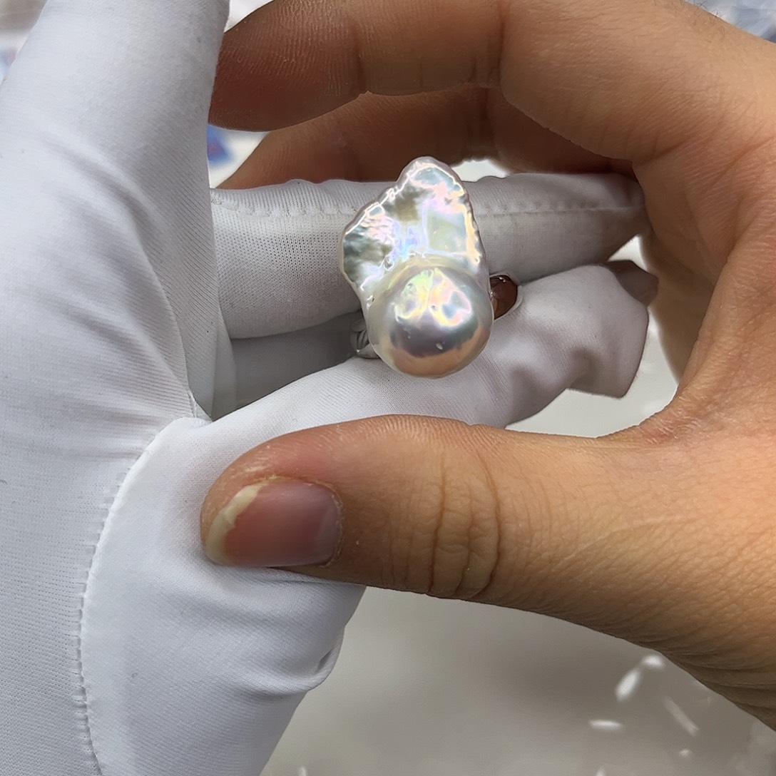 耳饰合金淡水珍珠