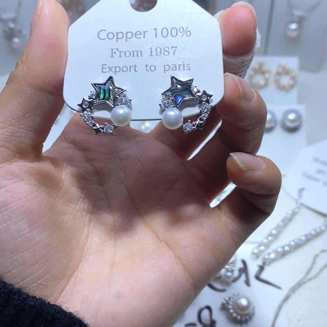 耳饰未镶嵌淡水珍珠