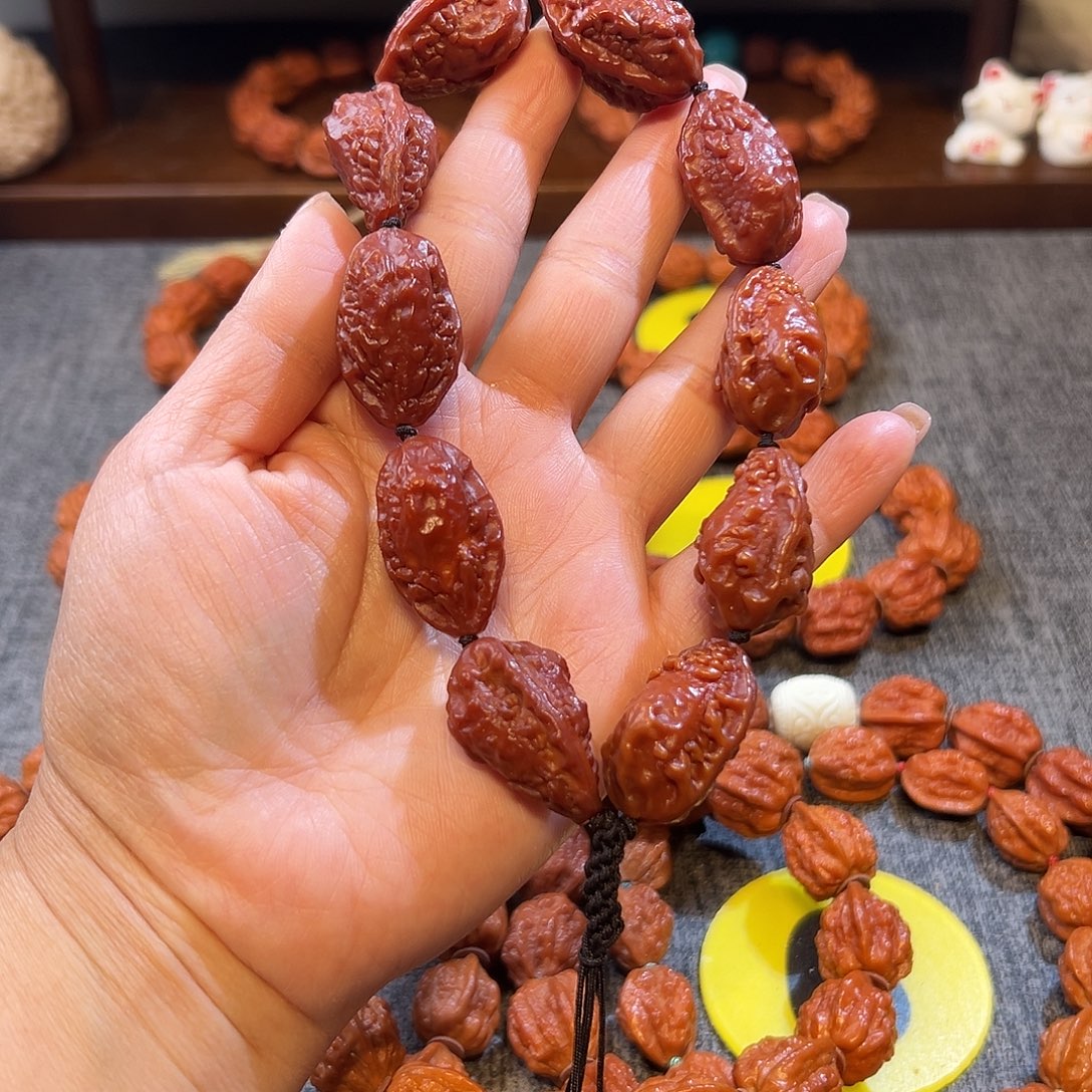 叁***J手串文玩核桃麒麟角