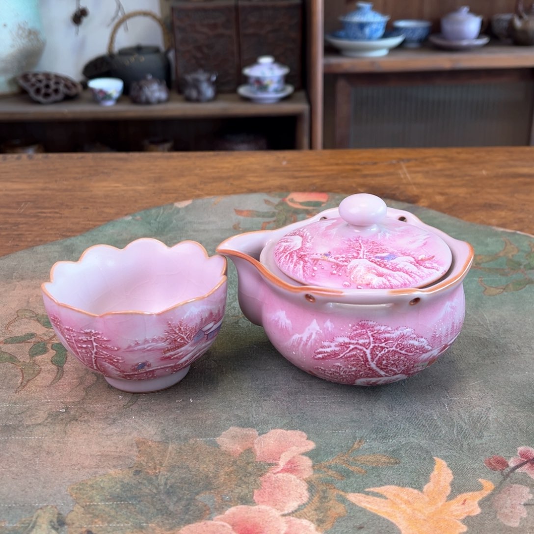 杯柴烧手工手绘陶瓷