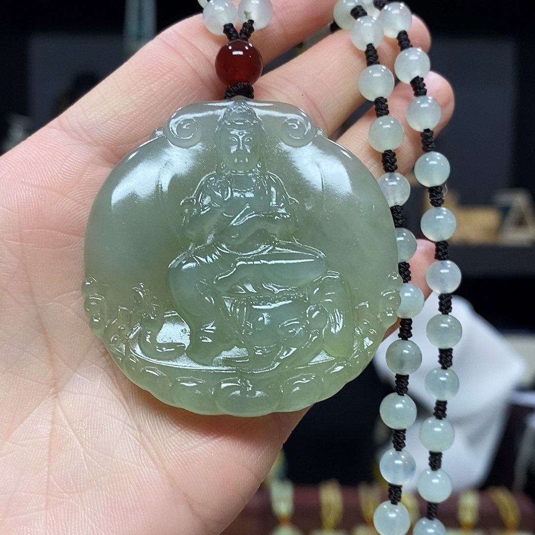 岫玉挂件手链未镶嵌