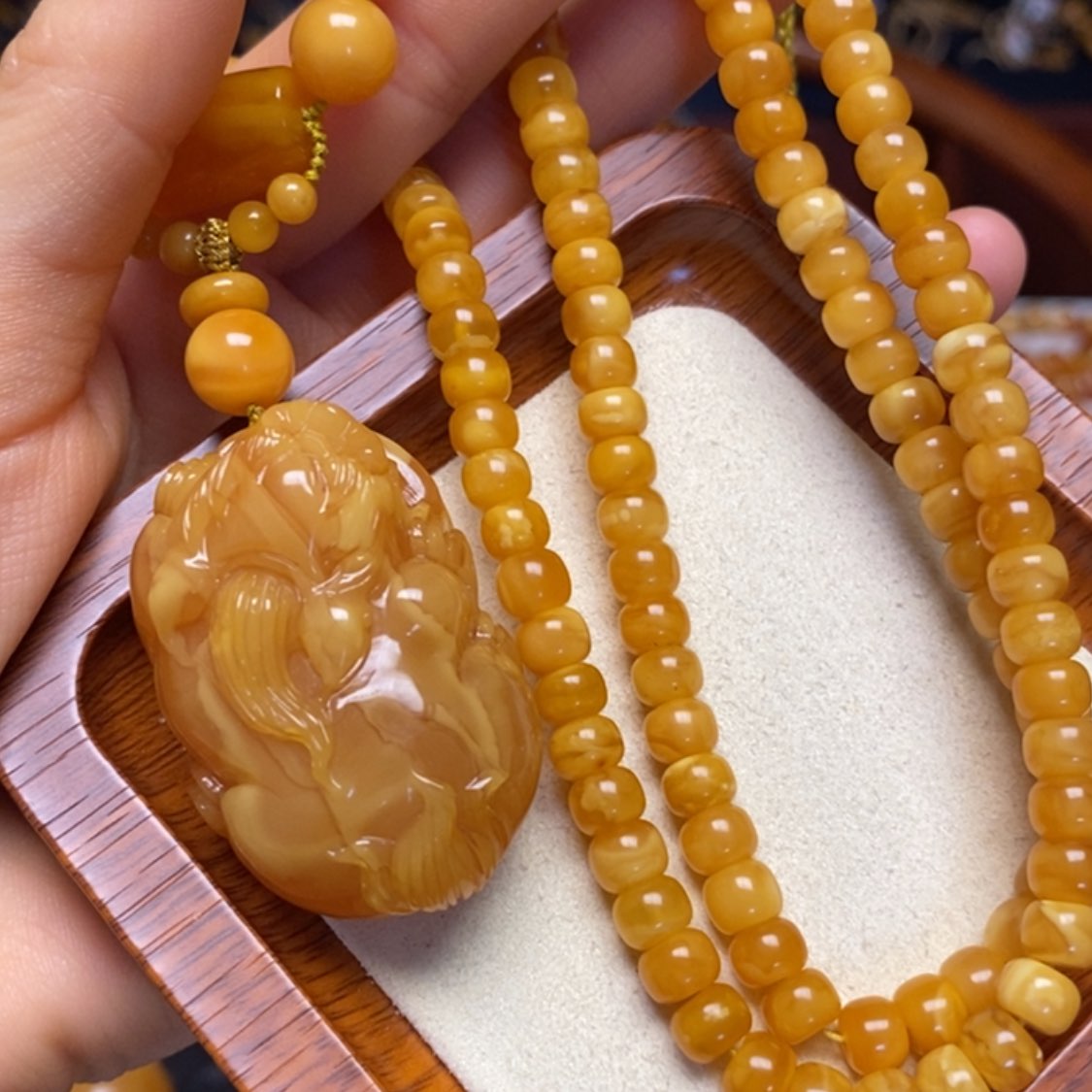 【闪购商品】蜜蜡颈饰未镶嵌项链