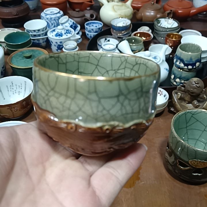 瓷片茶杯茶壶茶碗汤吞碟