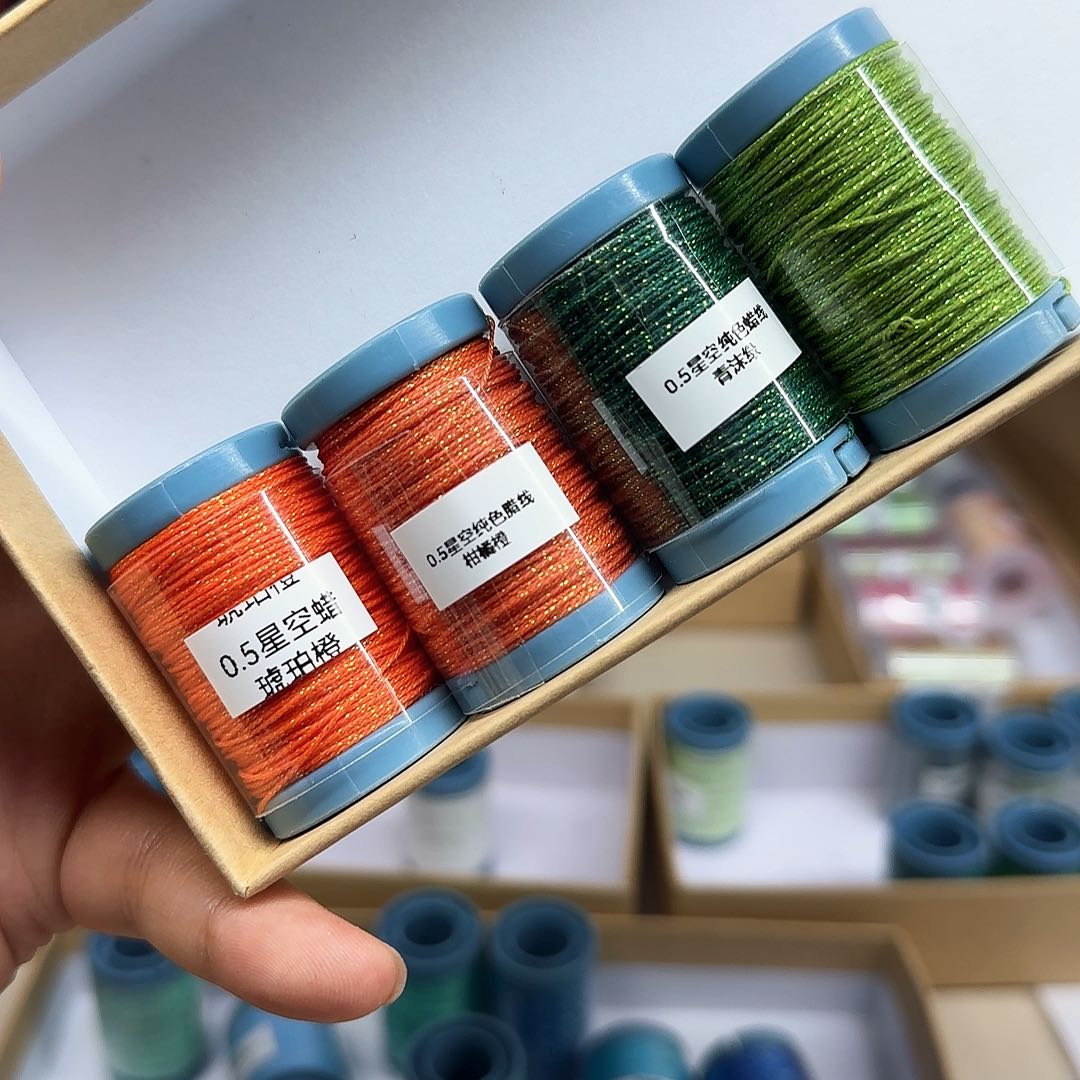 0.5星空蜡 桔色4个