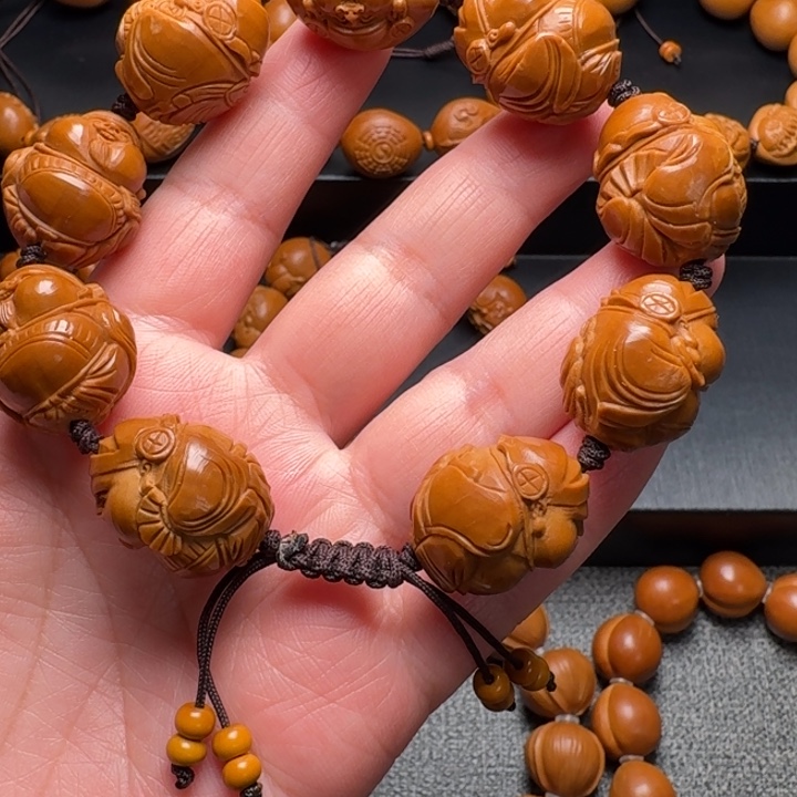 二***我橄榄核手串/手链财神