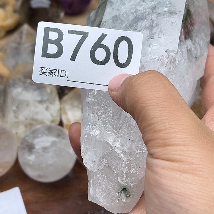 老***六珠宝半成品水晶未镶嵌拍五单发一个配底座
