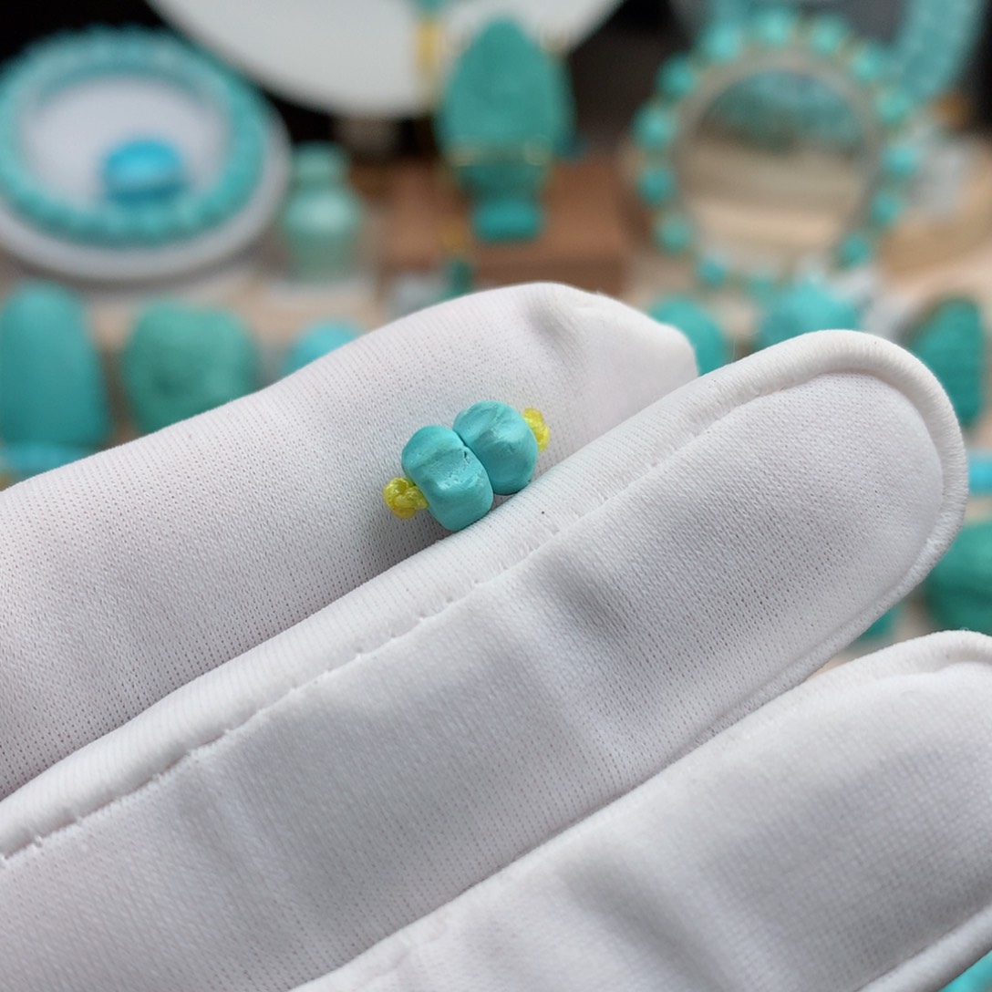 绿松石珠宝奇石未镶嵌6mm