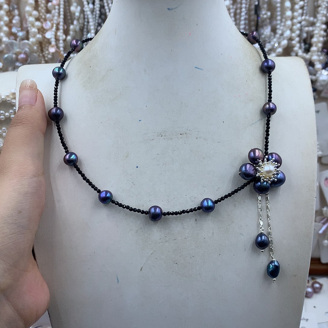 淡水珍珠合金颈饰