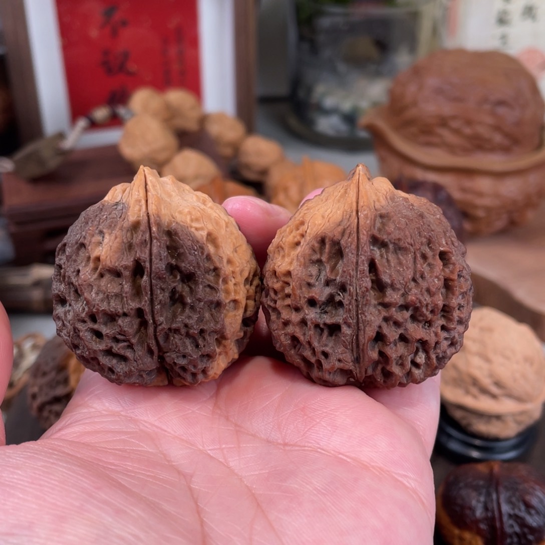 文玩核桃把件福利临沧鸡心40尺（磕尖）不退不换