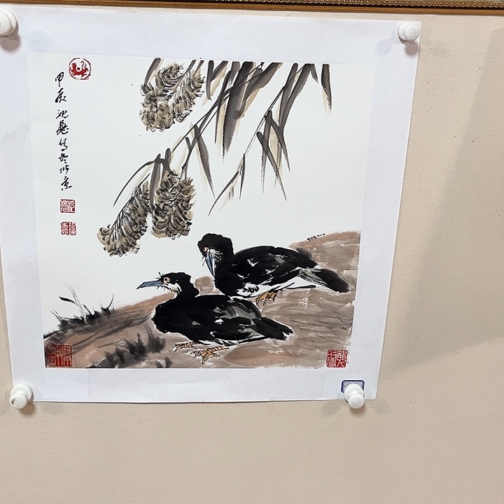 国画新年快乐呀大猪