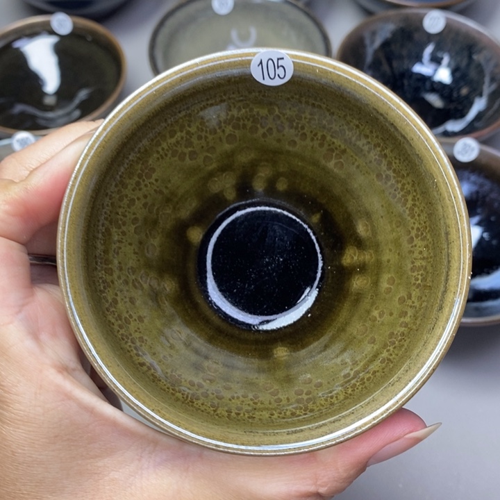 茶盏建窑建盏柴烧主人杯