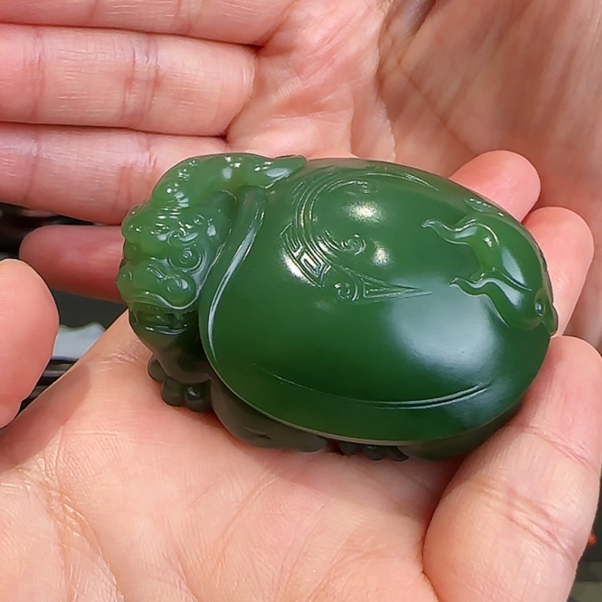 【闪购商品】和田玉未镶嵌摆件心****藏