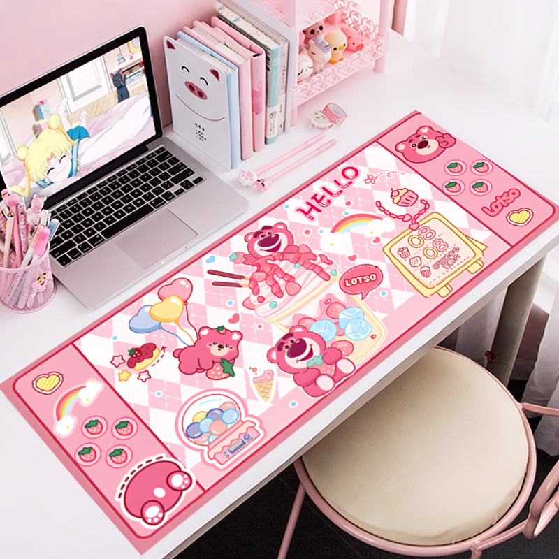 硅藻泥防油办公桌卡通满铺小学生鼠标垫书桌垫电脑桌保护垫可水洗