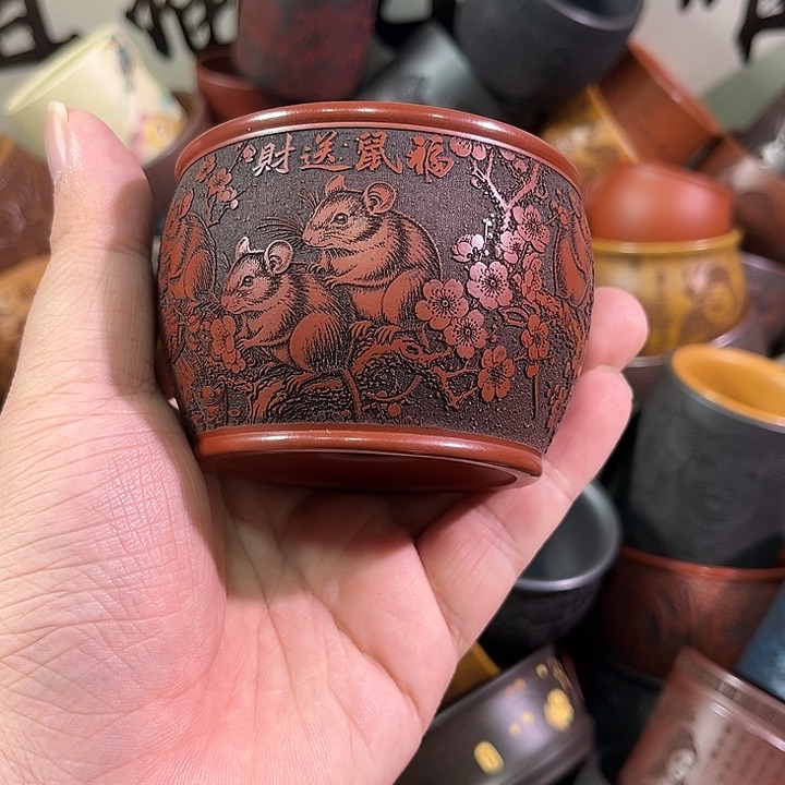 茶杯紫砂全手工紫砂主人杯