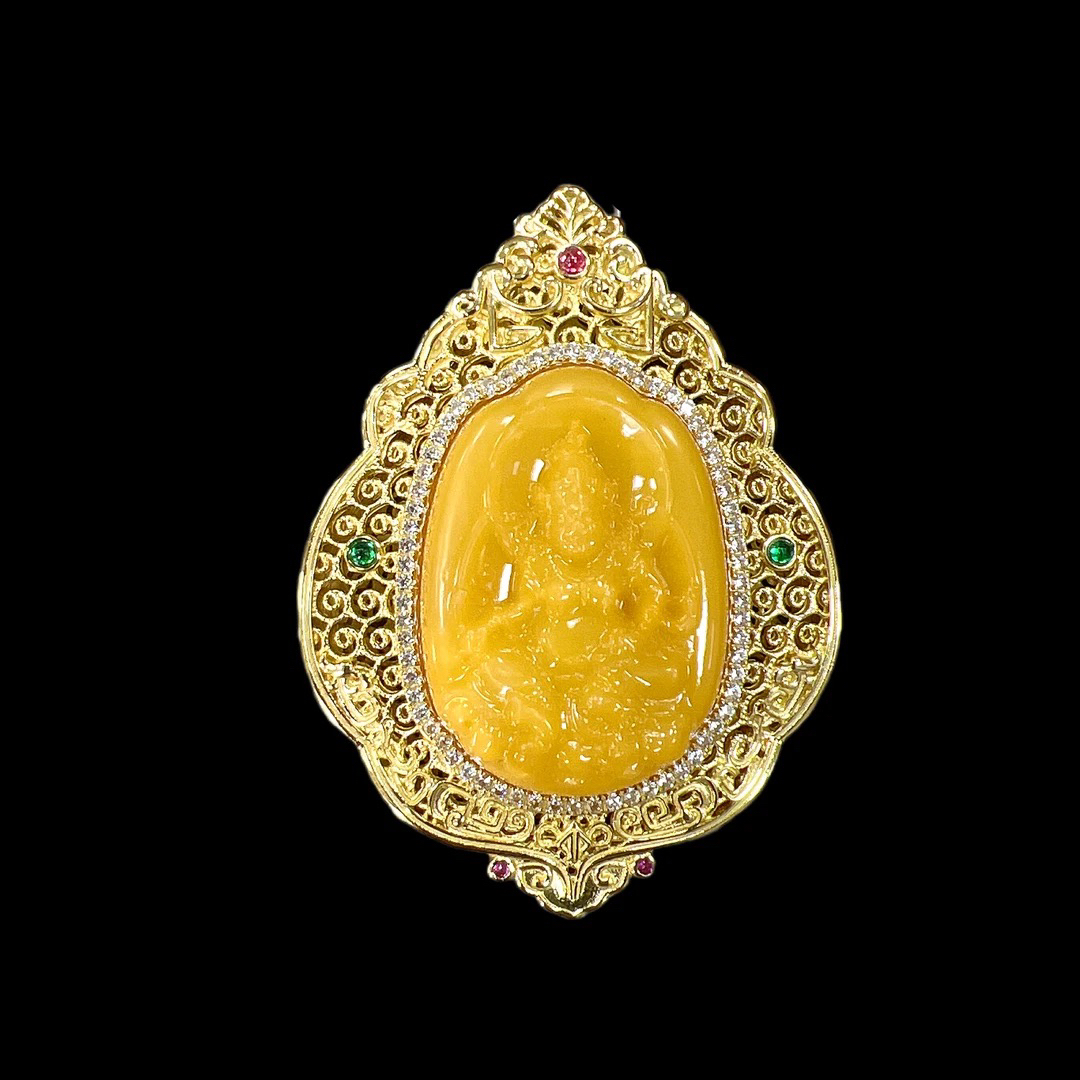 9784 蜜蜡吊坠孤品