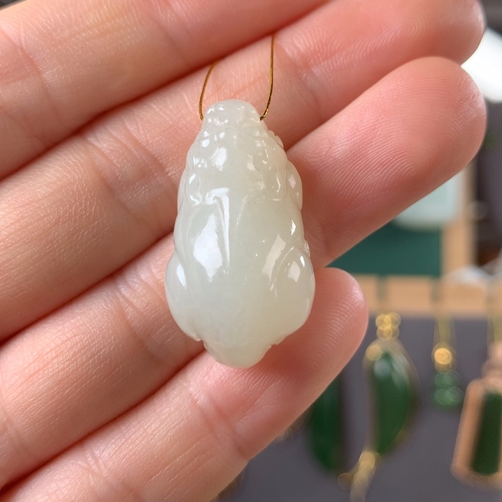 和田玉（青玉）未镶嵌颈饰