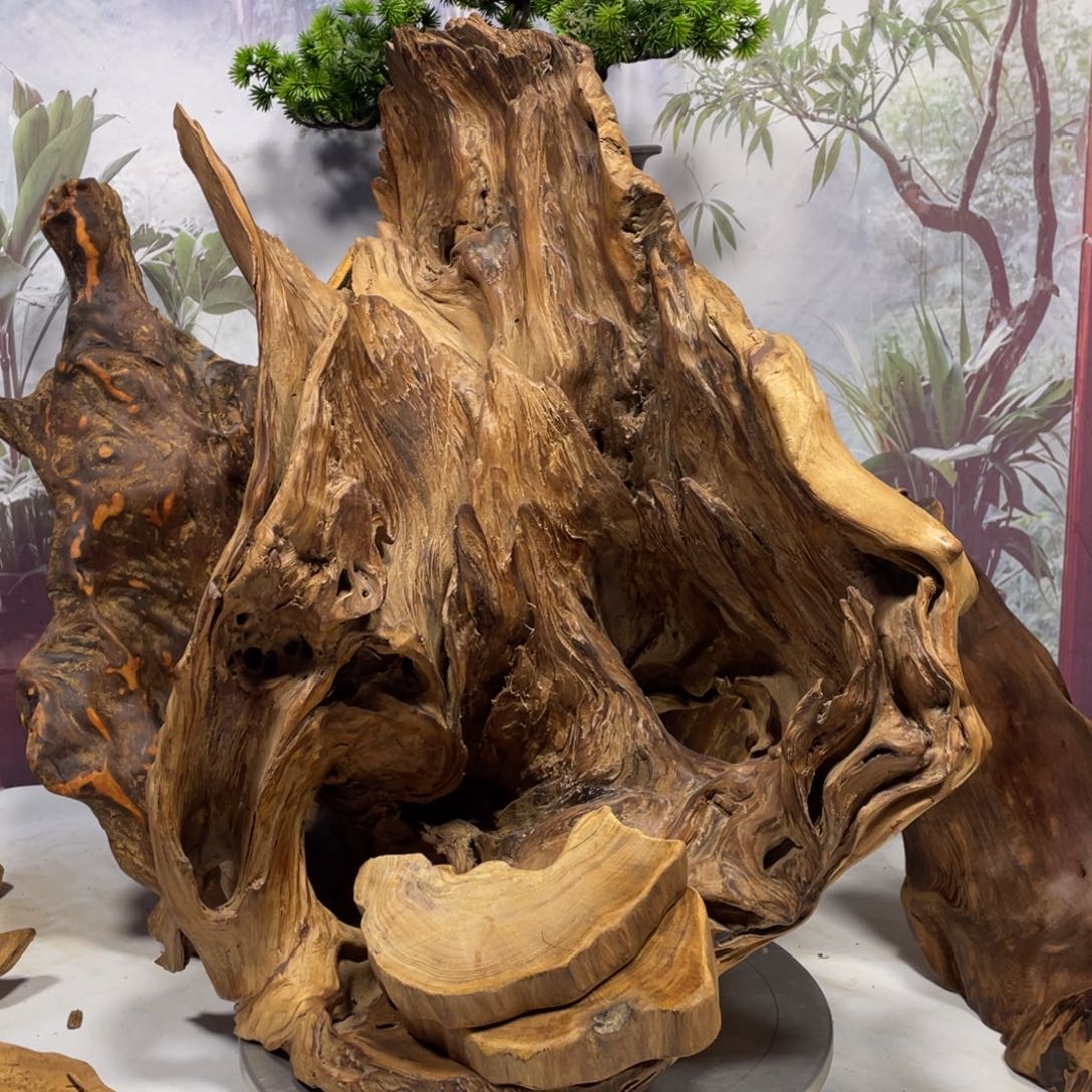 鲵***官木清凉薄荷药香味随形摆件，土埋老料自然香韵造型独特