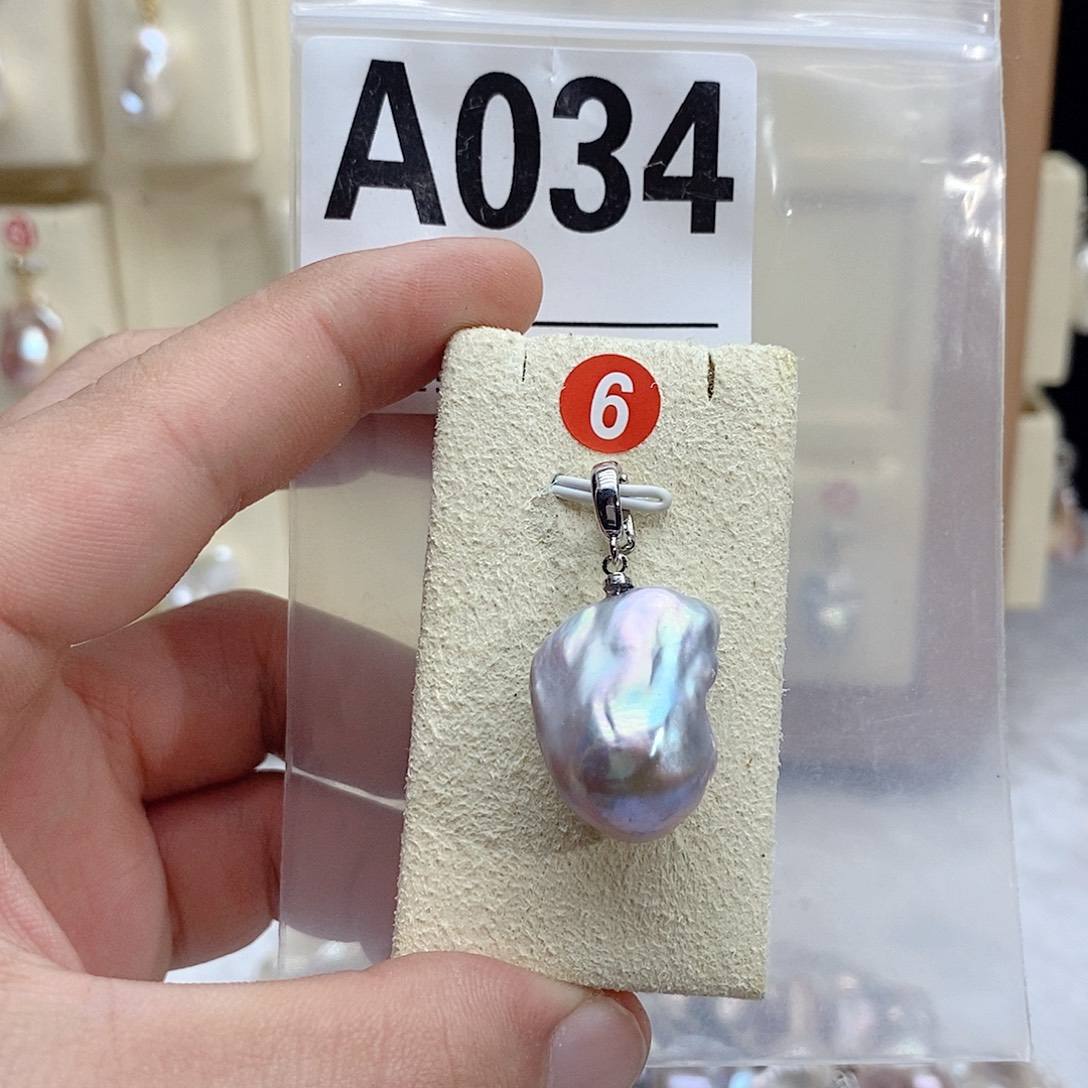 银S925镶嵌颈饰淡水珍珠