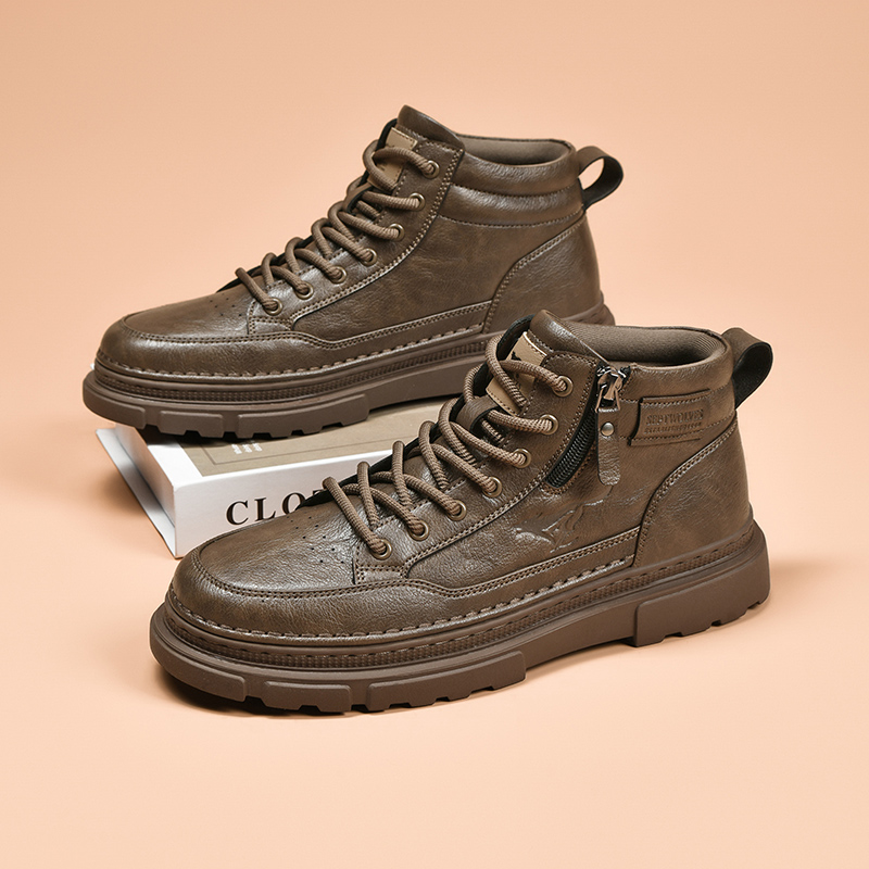 Septwolves/七匹狼休闲鞋男秋冬新款复古经典潮流百搭板鞋马丁靴