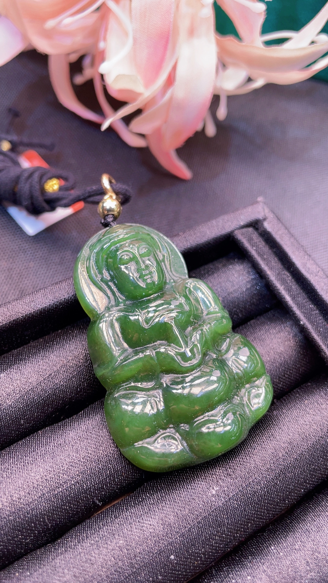 【年中大促】和田玉碧玉观音吊坠套链丨天然玉石丨多样性发一丨