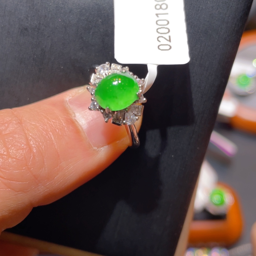 翡翠银S925镶嵌颈饰