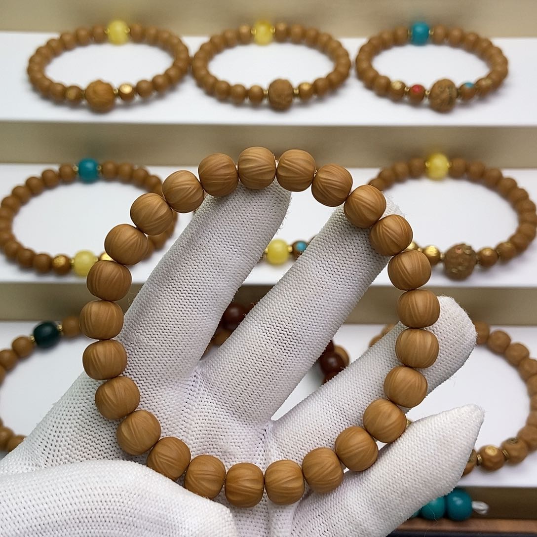 猴头核桃手串猴头核桃手串手工雕刻百香