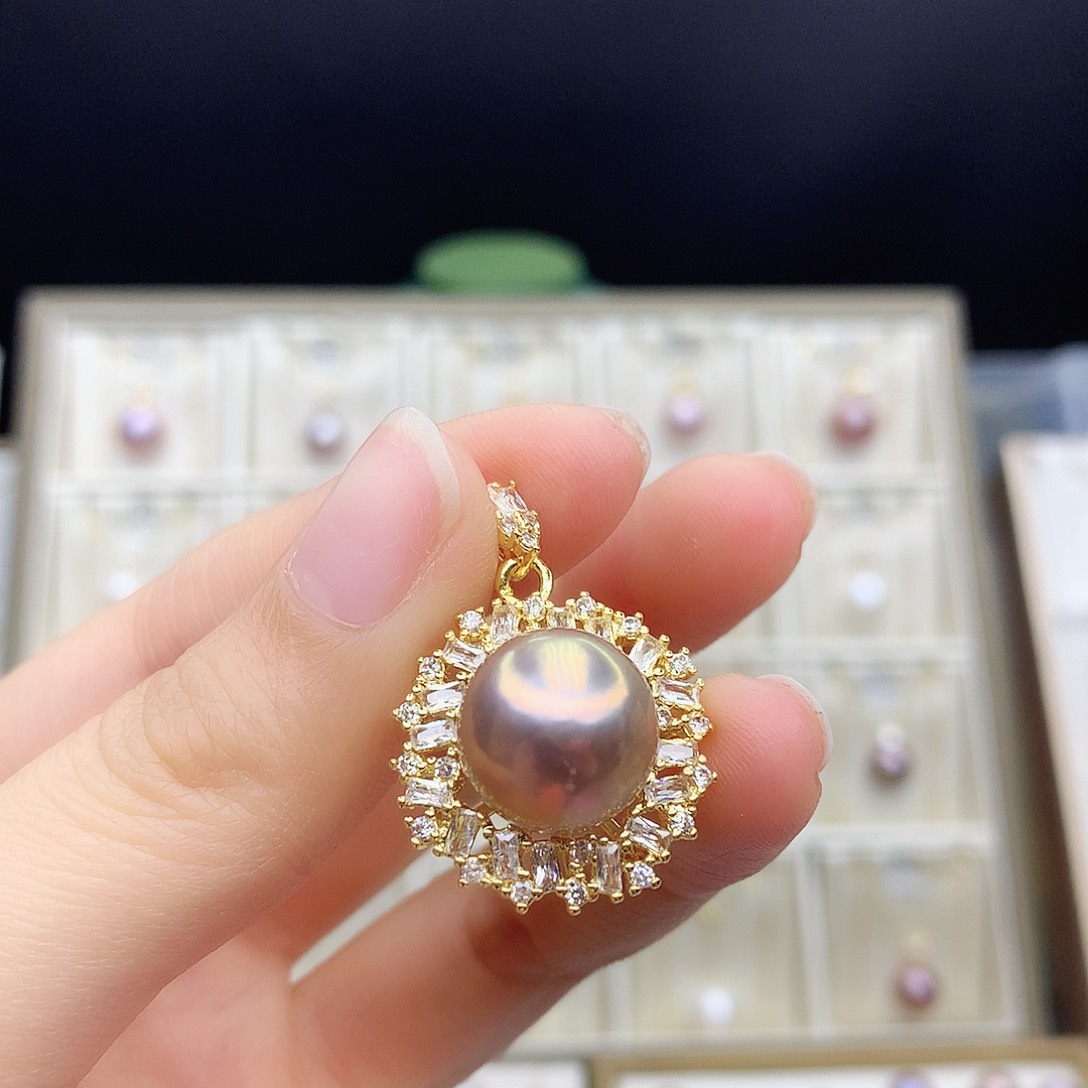 淡水珍珠颈饰合金