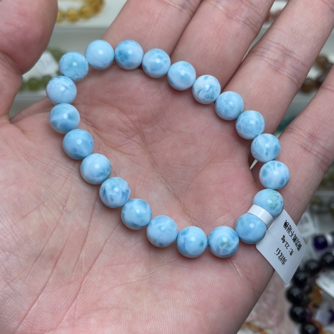 针钠钙石（海纹石）未镶嵌手链海纹石9