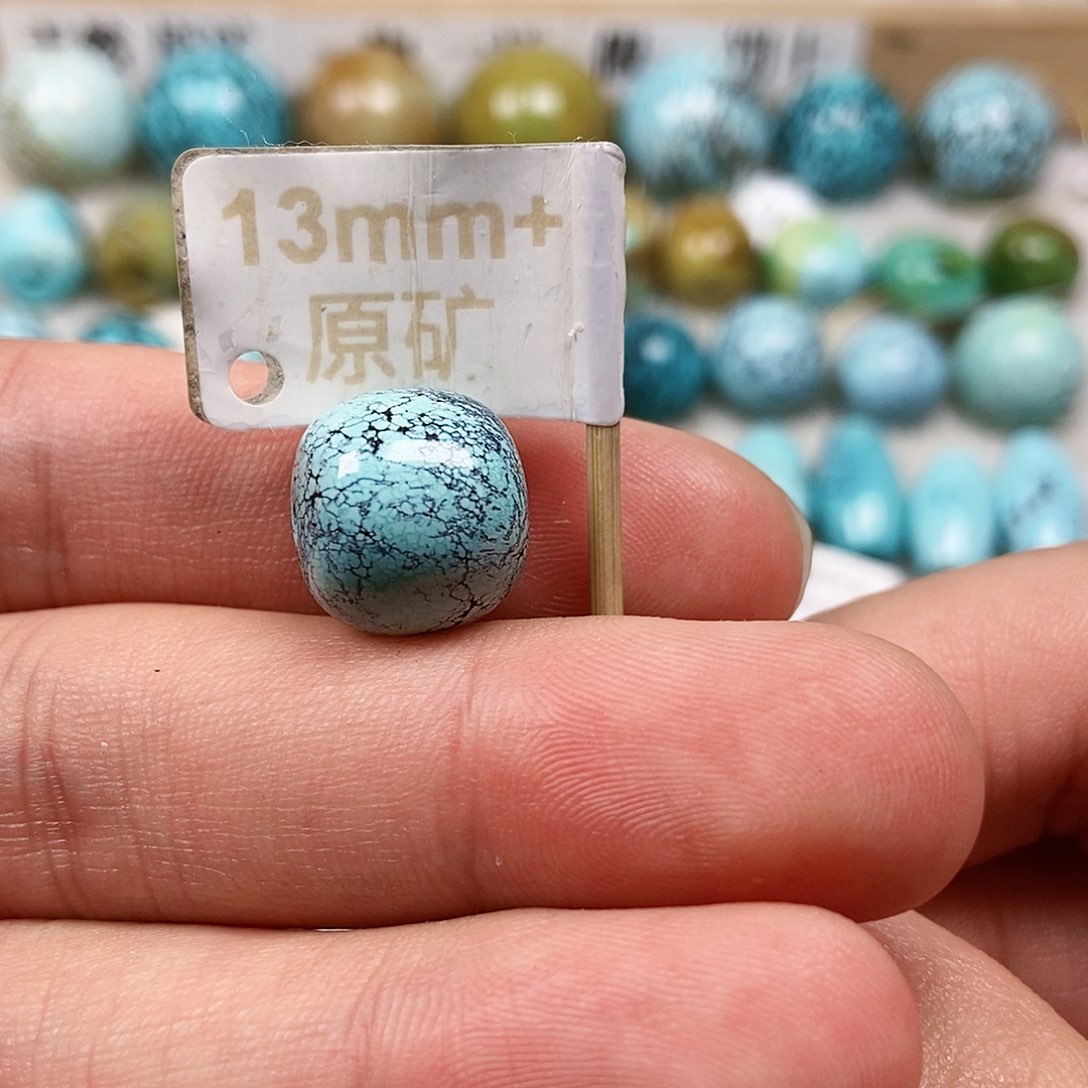 未镶嵌绿松石珠宝半成品
